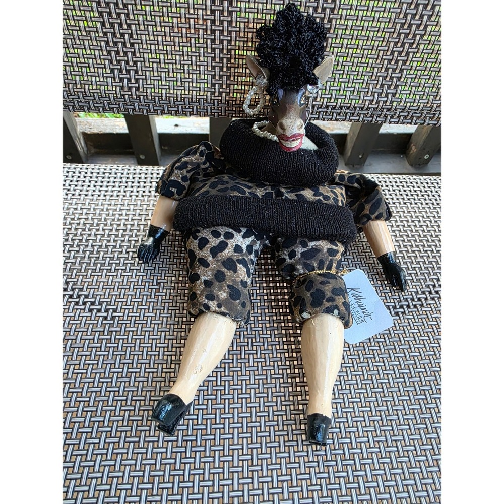 Katherines Collection Silver Lake Leopard Print Diva Donkey Doll Figurine 11in